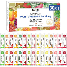 Dmsky 30 pack lip balm assorted flavours front view