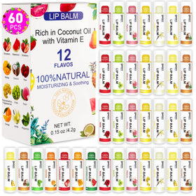 Dmsky 60 Pack Lip Balm display with assorted flavours