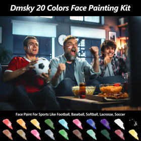 Dmsky Eye Black Sports Stick colors displayed on a table