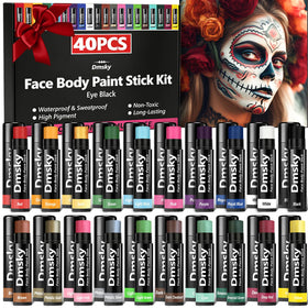 Dmsky Eye Black Sports Stick Kit with 40 packs in various colors