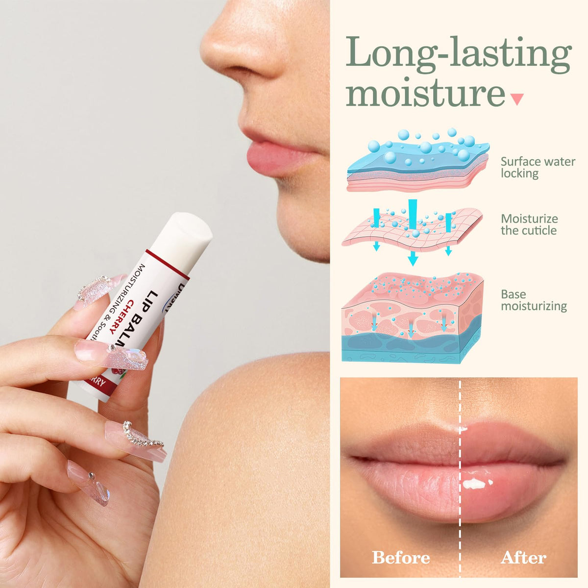 Dmsky Lip Balm bulk pack side view with assorted flavours