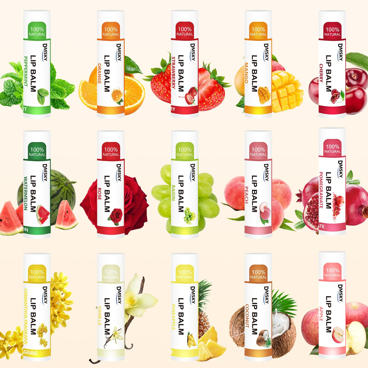 Dmsky Lip Balm Strawberry flavour tube