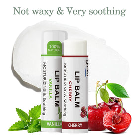 Dmsky Lip Balm texture on hand for hydration demonstration