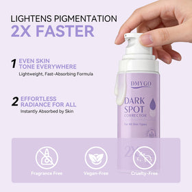 DMYGO Dark Spot Remover Serum side view showing pump