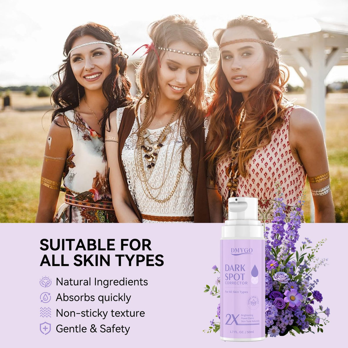 DMYGO Dark Spot Remover Serum with hyaluronic acid and vitamin E