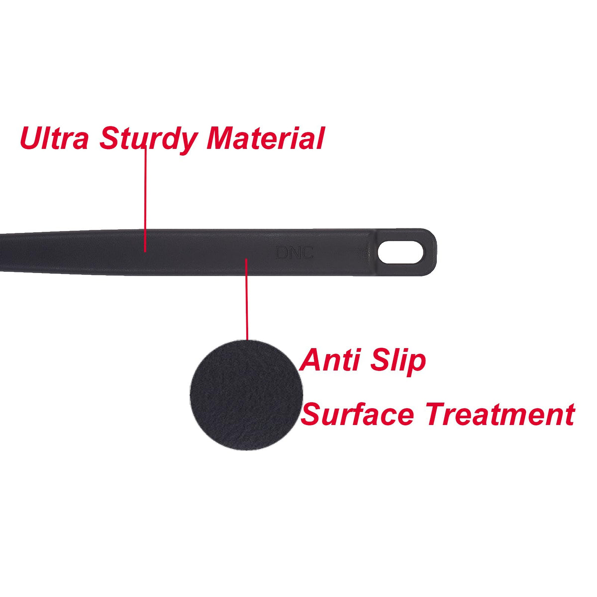 DNC Back Scrubber demonstrating non-slip handle