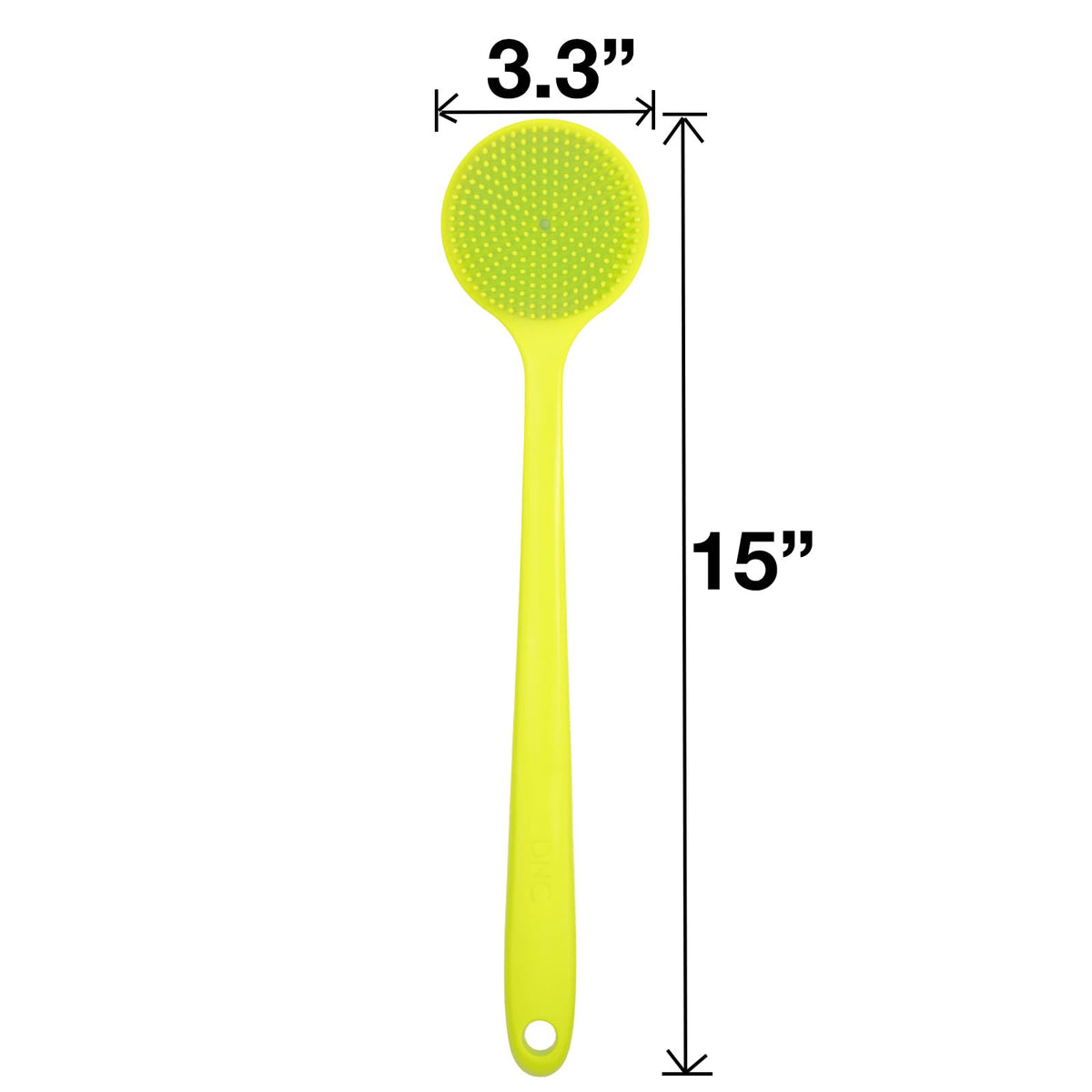 DNC Silicone Back Scrubber with soft bristles and massage nodes