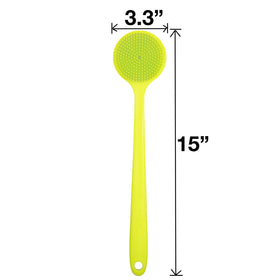 DNC Silicone Back Scrubber with soft bristles and massage nodes
