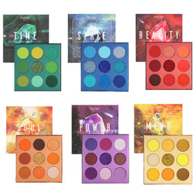 docolor 54 Colors Gemstone Eyeshadow Palette front view with vibrant shades