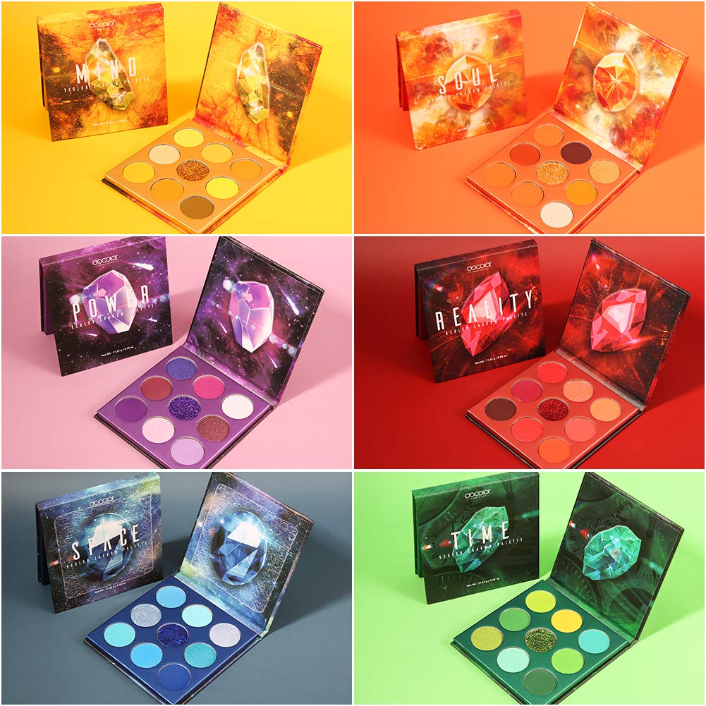 docolor 54 Colors Gemstone Eyeshadow Palette open, displaying all 54 shades