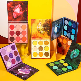 docolor 54 Colors Gemstone Eyeshadow Palette showcasing matte and shimmer textures