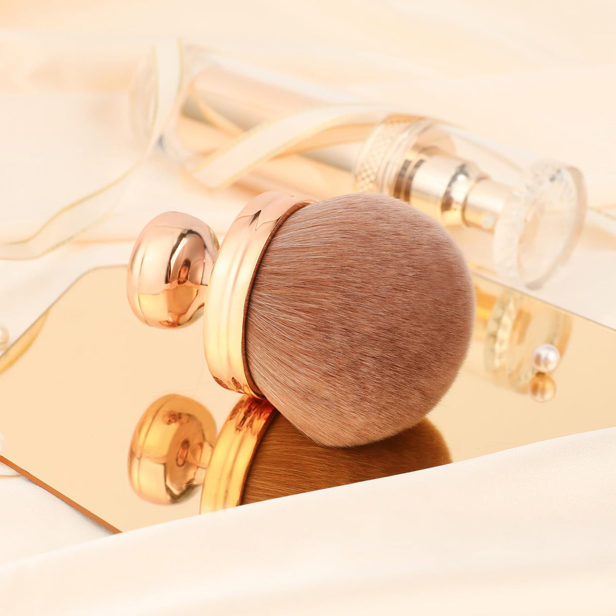 docolor Extra Large Kabuki Body Brush showing ergonomic handle