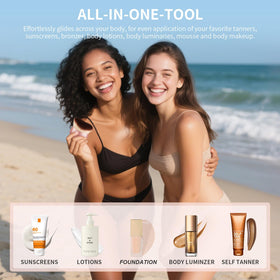 docolor Extra Large Self Tanner Brush with bronzer and body lotion