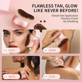 docolor Extra Large Self Tanner Brush with dense bristles close-up