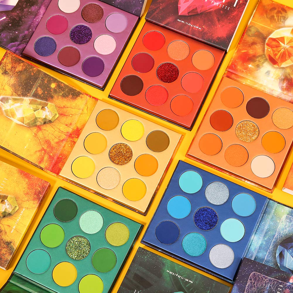 docolor eyeshadow palette featuring a variety of looks