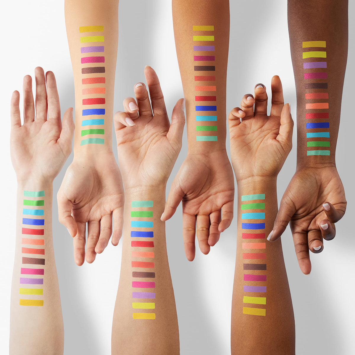 docolor eyeshadow palette with creamy textures on application