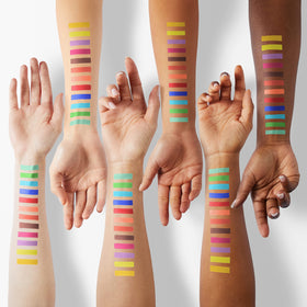 docolor eyeshadow palette with creamy textures on application