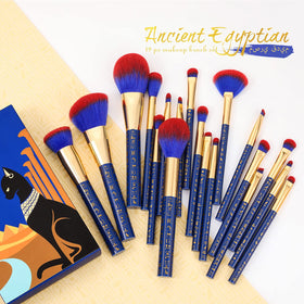 docolor Makeup Brush Set showing various brushes and their unique patterns