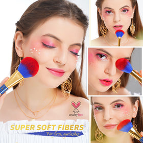 docolor Makeup Brush Set with numbered brushes and owner's guide