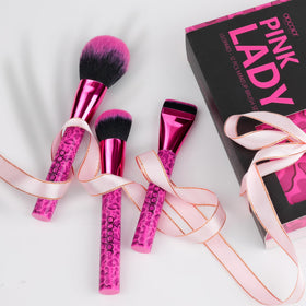 docolor makeup brushes arranged for display
