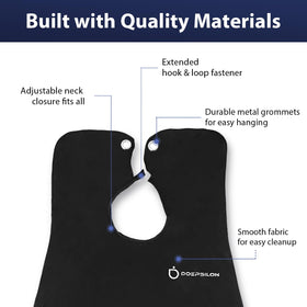 DOEPSILON Beard Bib Apron folded in storage bag