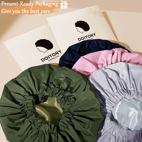 Doitory Shower Cap in a stylish bathroom setting