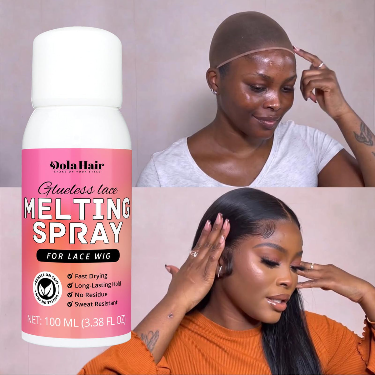 Dolahair Extreme Hold Lace Glue application process