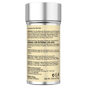 Dolahair Hair Wax Stick in use for bun hairstyle