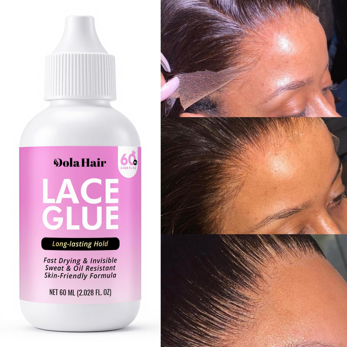 Dolahair Lace Glue application instructions