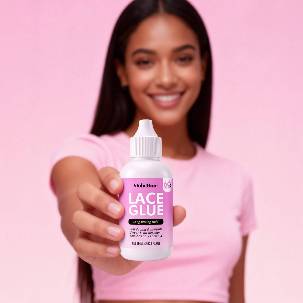 Dolahair Lace Glue Kit in a beauty setup