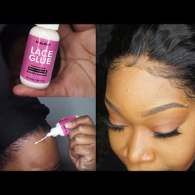 Dolahair Lace Melting Spray application process