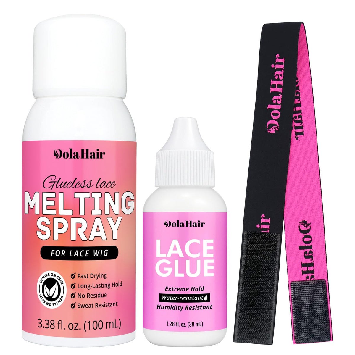 Dolahair Lace Melting Spray Kit front view 200g