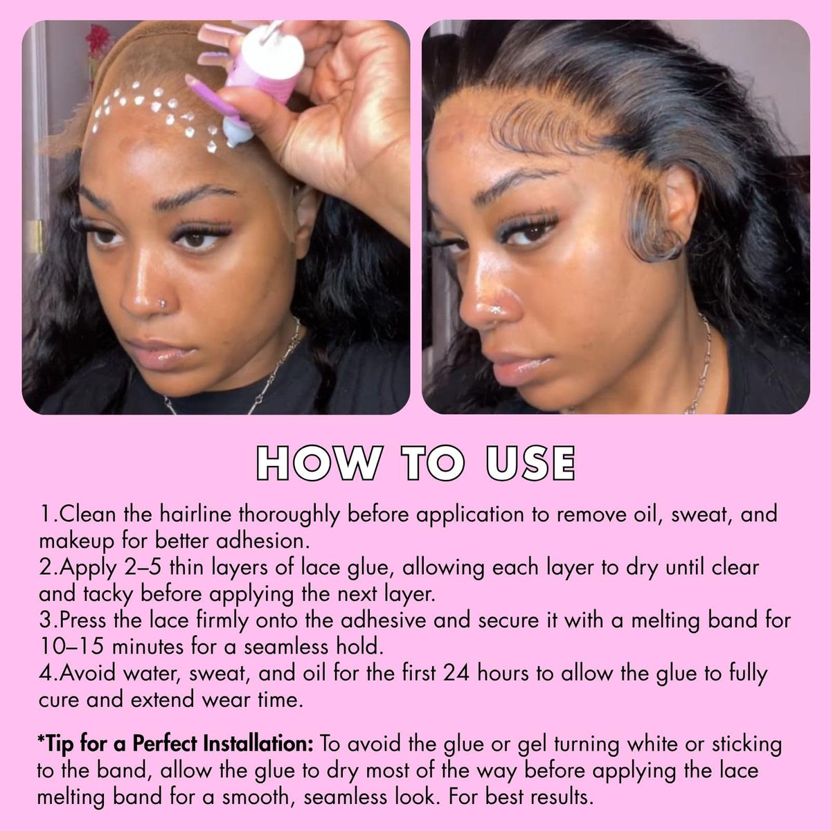 Dolahair Lace Melting Spray Kit side view