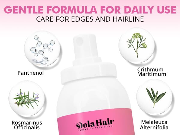 Dolahair Lace Melting Spray on a wig