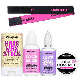 Dolahair Lace Wig Glue Kit including glue, remover, and accessories