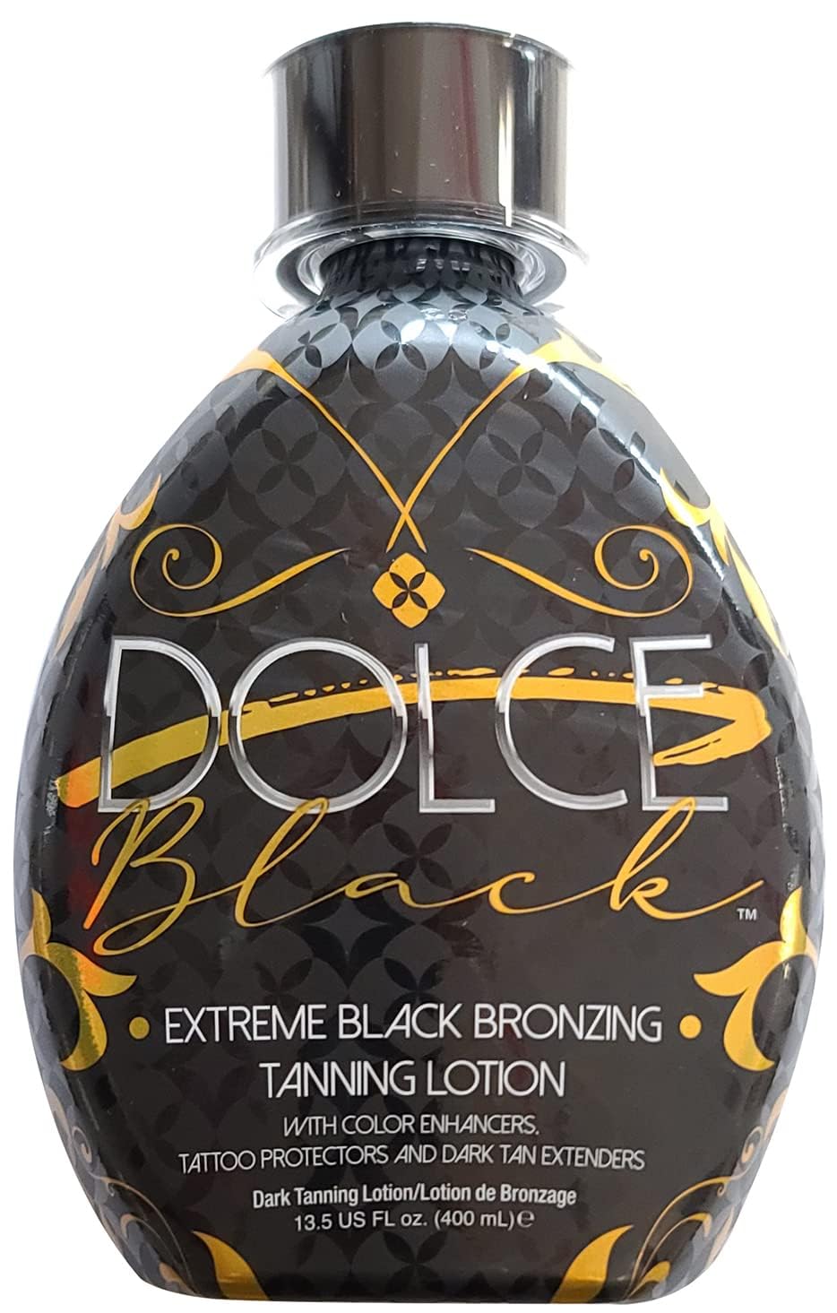Dolce Black Bronzer Tanning Lotion 13.5 oz back view