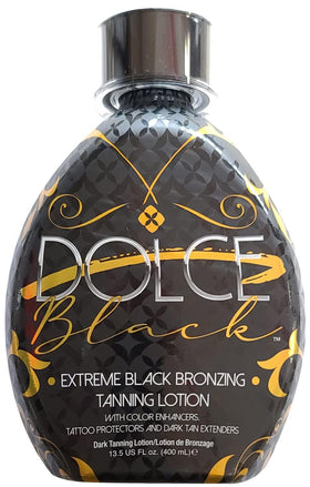 Dolce Black Bronzer Tanning Lotion 13.5 oz back view