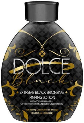 Dolce Black Bronzer Tanning Lotion 13.5 oz front view