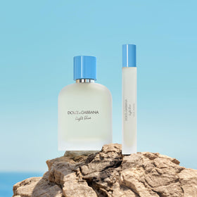 Dolce&Gabbana Light Blue Pour Homme with Mediterranean background