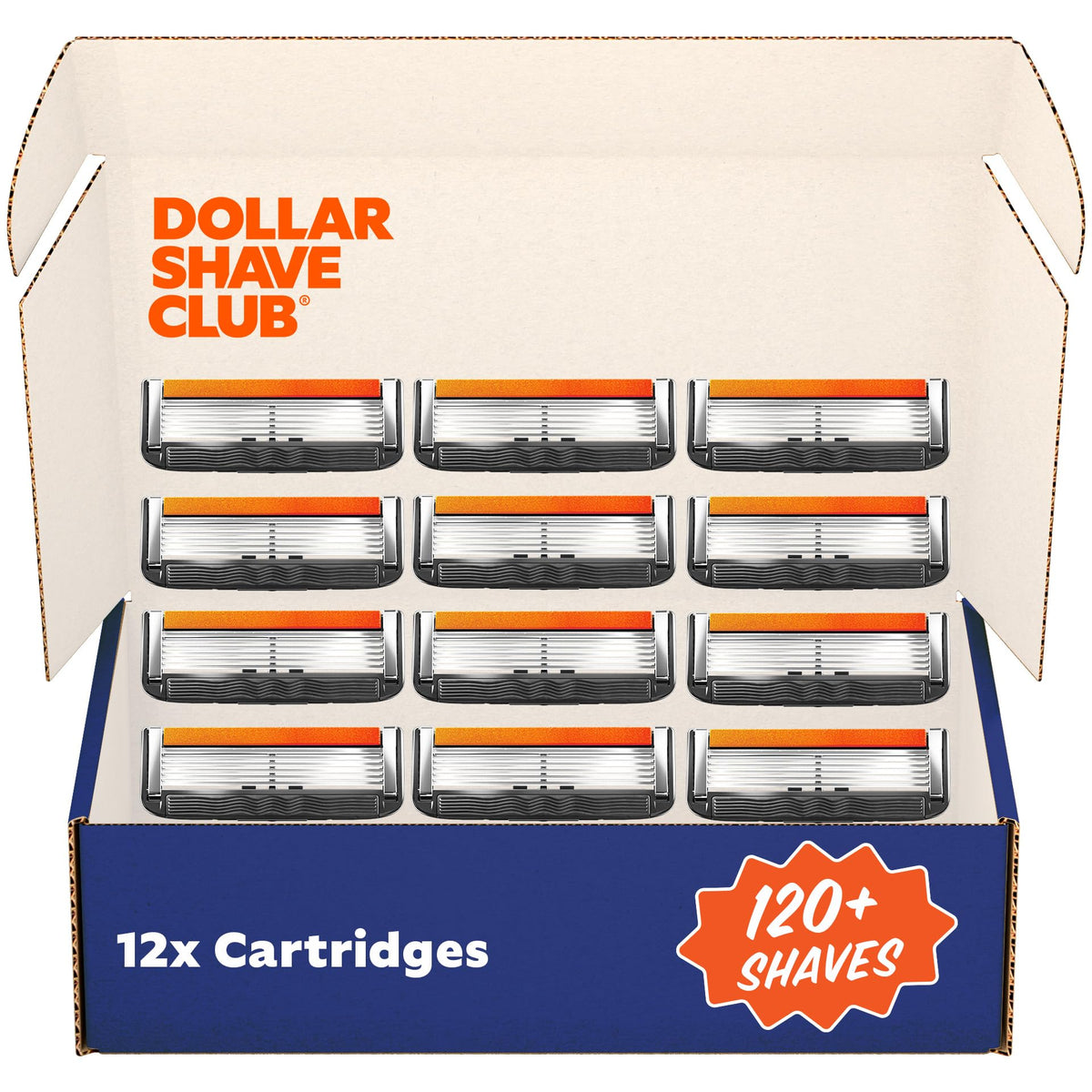 Dollar Shave Club 6 Blade Razor Refills 12 Pack front view