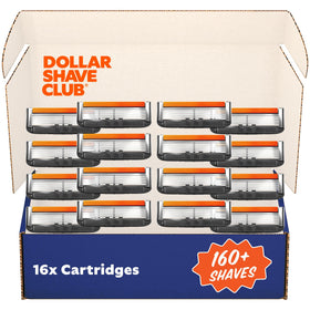 Dollar Shave Club 6 Blade Razor Refills 16 Pack front view