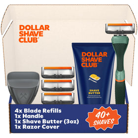Dollar Shave Club Member Exclusive Shave Set with 6 Blade Razor and Shave Butter