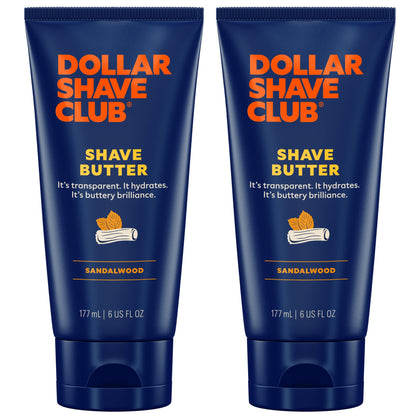 Dollar Shave Club Sandalwood Shave Butter 2 Pack front view