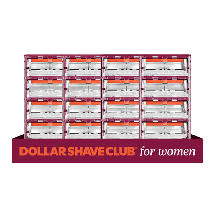 Dollar Shave Club women's razor refill pack with 16 blades
