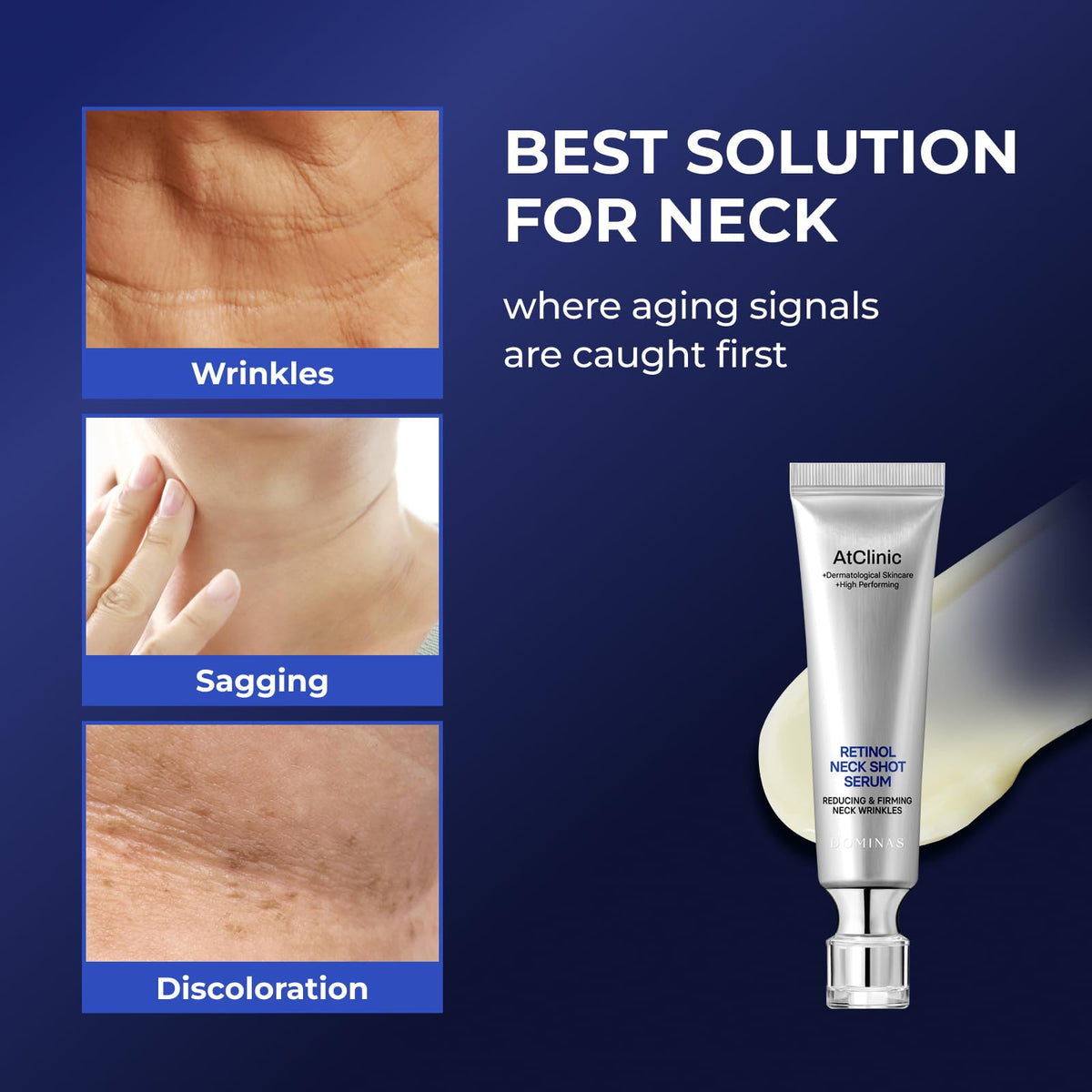 DOMINAS Retinol Neck Shot Serum 30ml with dropper