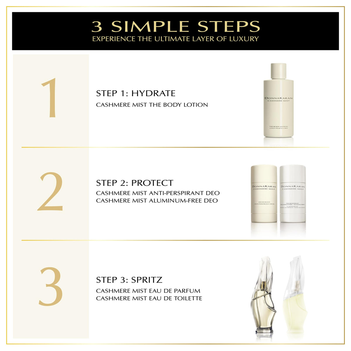 Donna Karan Cashmere Mist Deodorant Stick on vanity