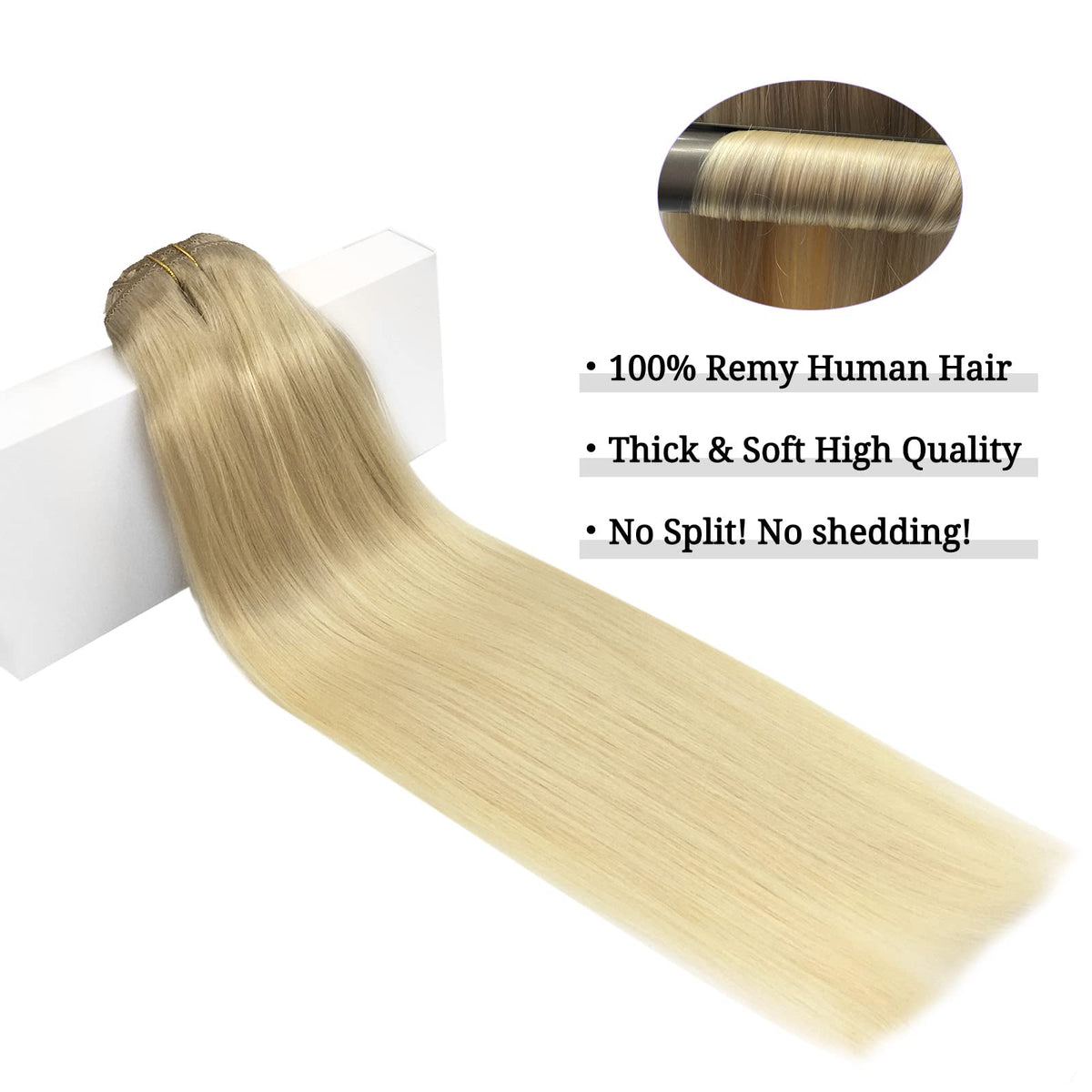 DOORES Clip in Hair Extensions 120g packaging