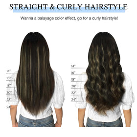 DOORES Clip in Hair Extensions 120g packaging