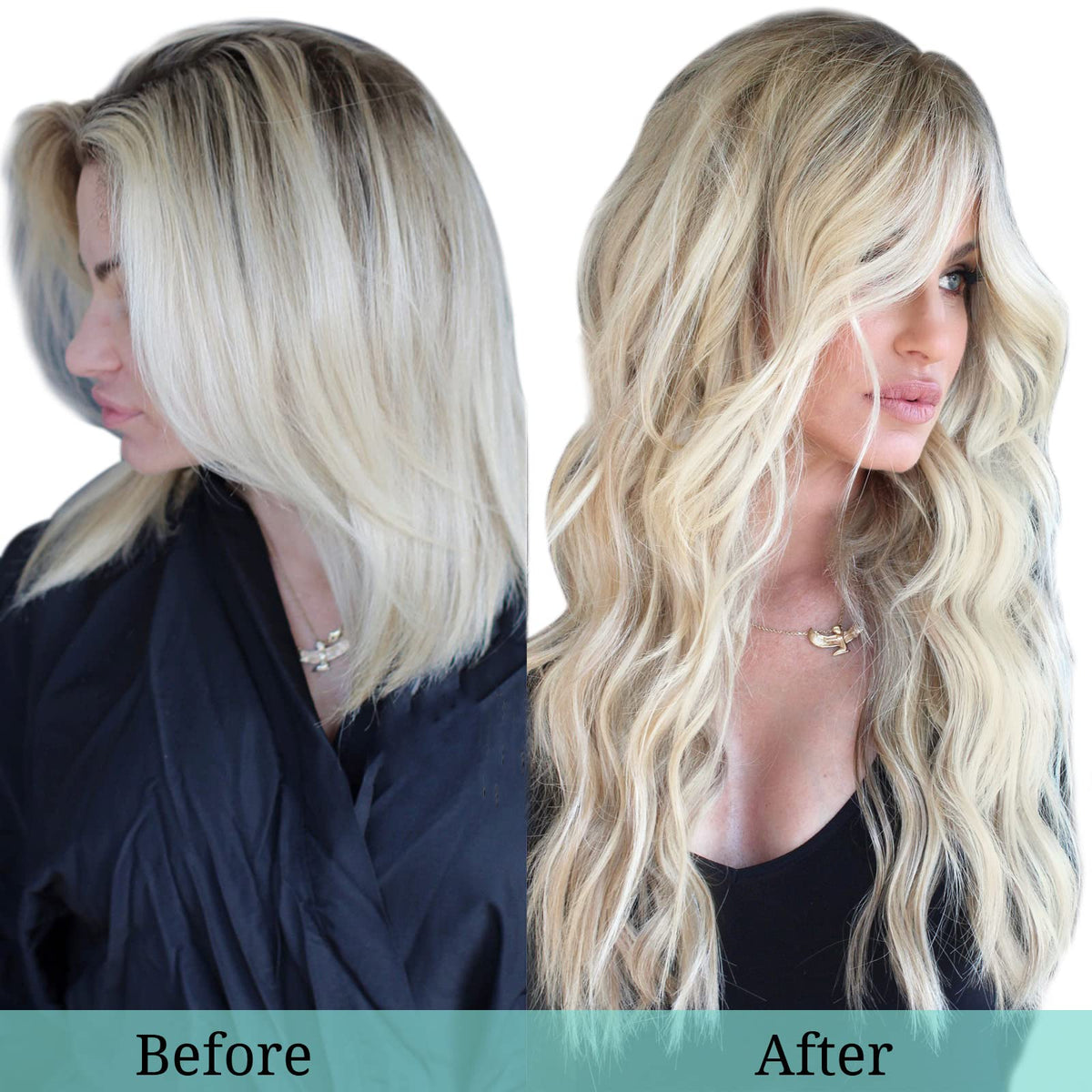 DOORES Clip in Hair Extensions 120g styling demonstration
