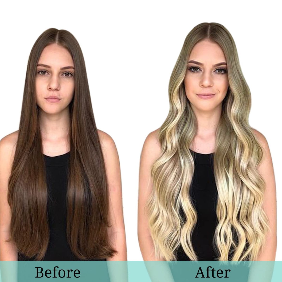 DOORES Clip in Hair Extensions 120g with care instructions